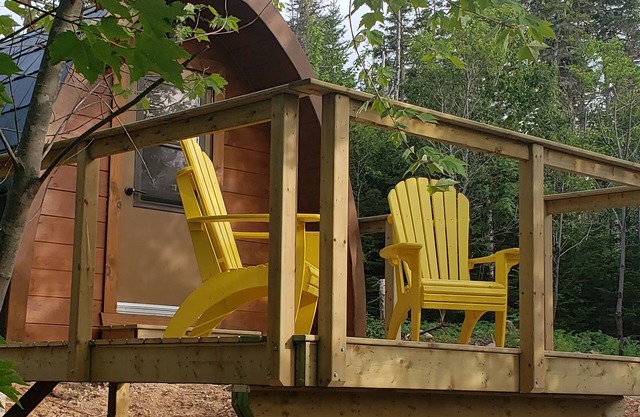 Hummingbird Hike-In Sleeping Pod at Sally's Brook Wilderness Cabins