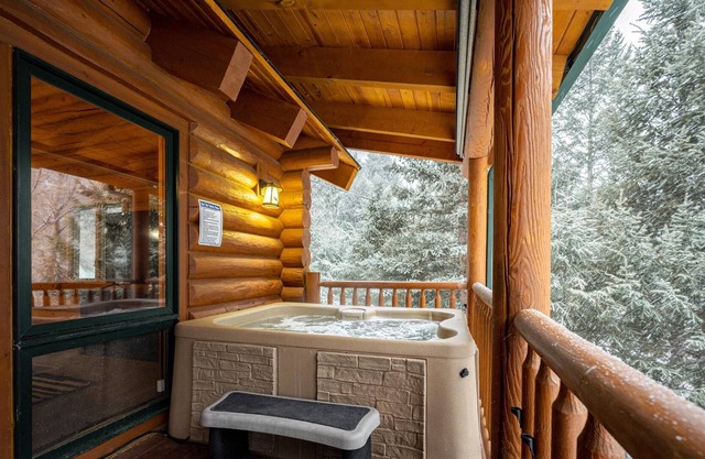 Iconic Log Cabin Escape Idaho Springs Hot Tub