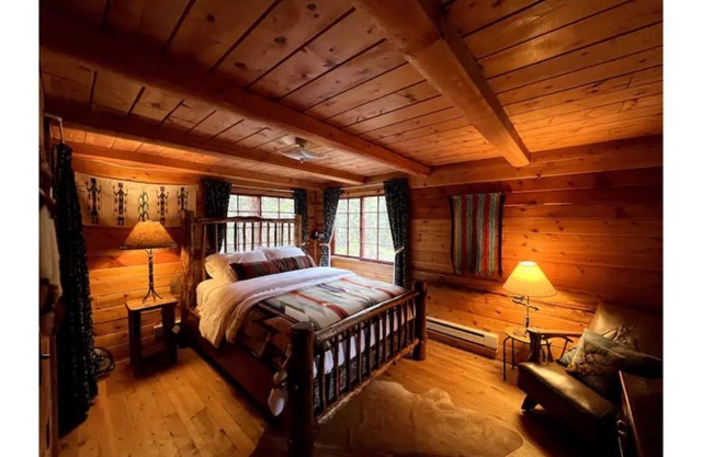 Iconic Log Cabin w/ Wood Burning Hot Tub & Views