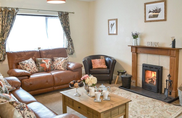 Ideal home from home with a cosy wood burner for those cooler nights.