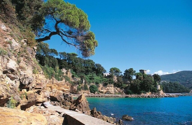 Idyllic air-conditioned apartment with private garden, by the sea