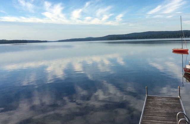 Idyllic Panoramic Waterfront Maine Camp Cabin