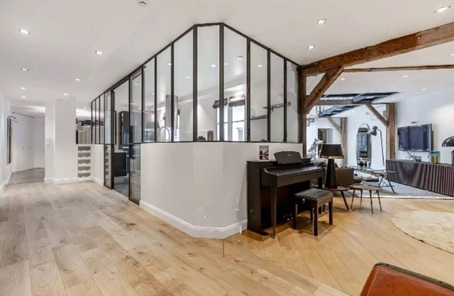 In prestigious 8th arrondissement of Paris magnificent duplex with six bedroomsn