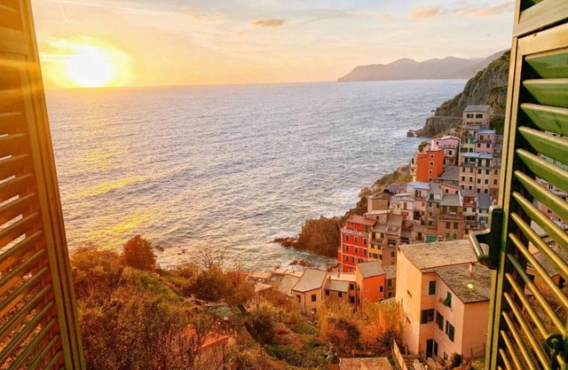 In Riomaggiore mit Meerblick, W-LAN, Klimaanlage