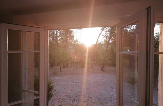 In the rising sun