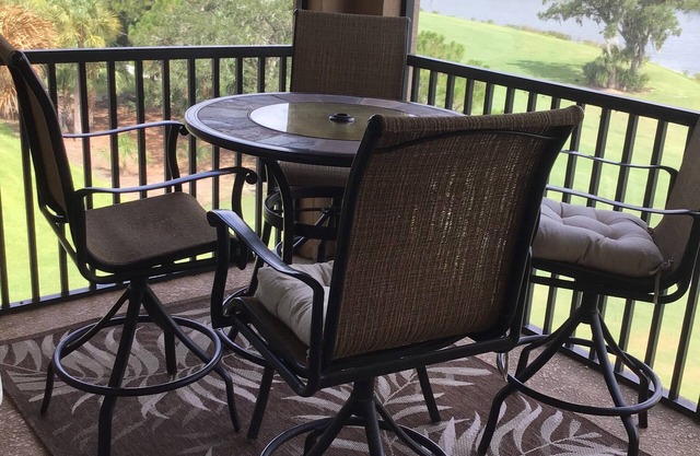Incredible top floor view in coveted River Strands that includes Golf!!!!!