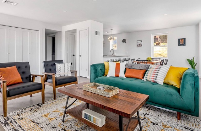 Industrial spacious home with a newly built backyard
