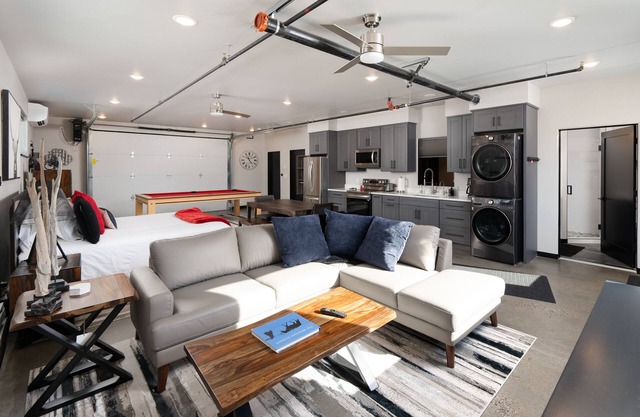 Brand New & Industrial Retreat Where Recreation Abounds!