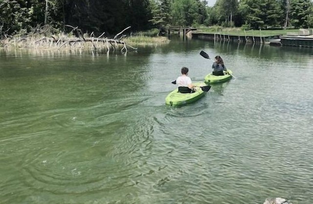 Inland Waterways Home w/ Hot Tub! On Cheboygan River, inside Strawberry Canal!