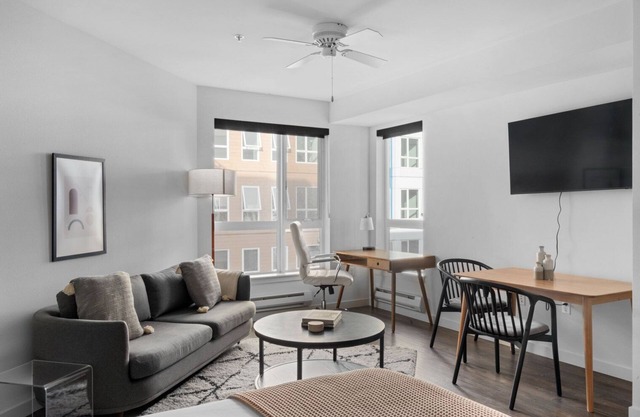 Inviting Ballard Studio w/ BBQ & W/D, nr Shops, by Blueground