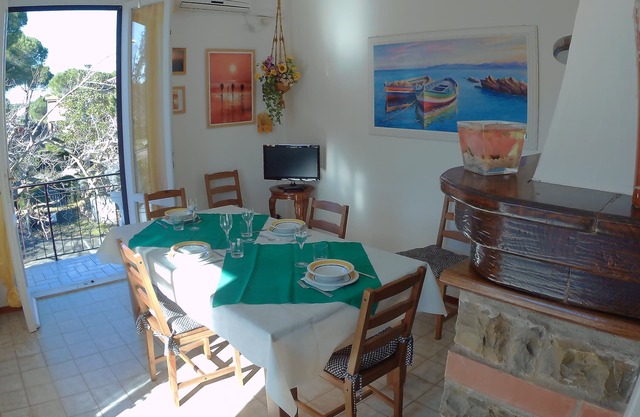 Komfortable Wohnung mit Garten 1 km vom Meer entfernt.