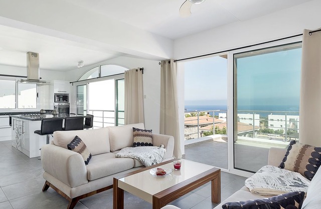 Joya Cyprus Golden Deluxe Penthouse with BBQ roof terrace and sunset views