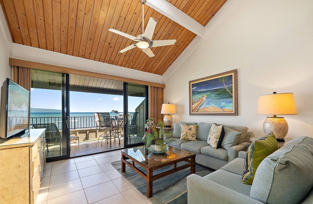KHV 34 Spectacular Direct Ocean Front Views from the 2nd Floor at this 2BD Kahana Maui Condo