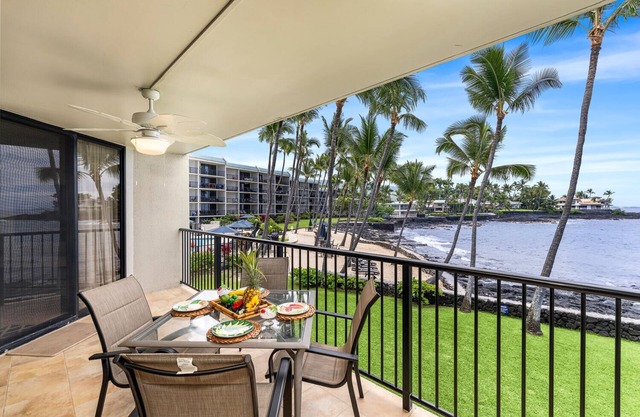 Kona By the Sea #124 - Oceanfront Retreat with Central AC and Sunset Views