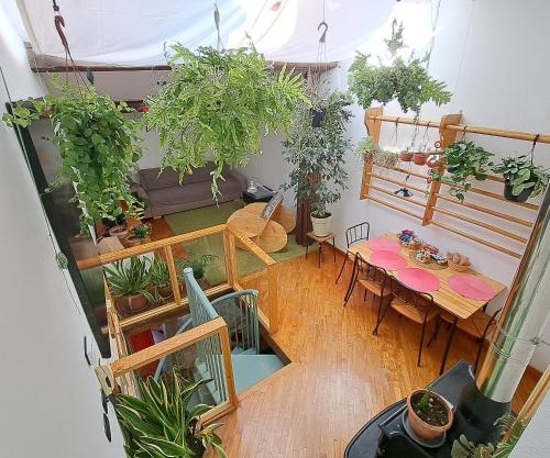 la casa verde nel centro storico