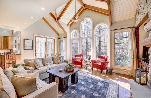 Lake Access + On-Site Creek: Lake Toxaway Home!