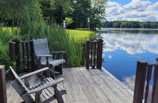 Pet-friendly Lakefront Home w Kayaks and Fireplace - Direct Access to Pvt Lake