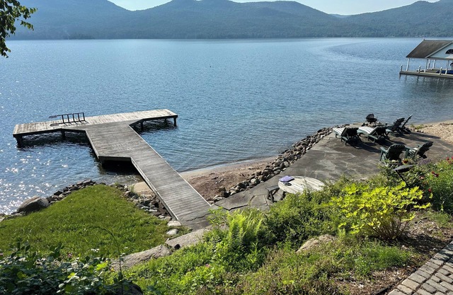 Lake George lakefront- 300ft private shoreline, modern update w/ view, new host