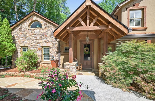Lake Home with Carriage House + Largest 2-Story Dock on Lanier
