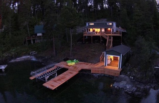 Seehaus mit Sauna, Kajaks, S. U.P. 's, Schnorchel-Sets und Boot Parkplatz