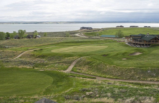 Lake Mac House auf dem 18. Loch des Bayside Golf Clubs