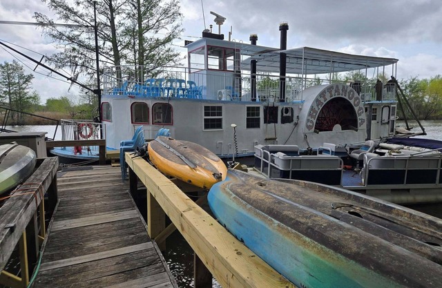 Authentic Side Paddlewheel Riverboat, refurbished veteran of the Inland Rivers,