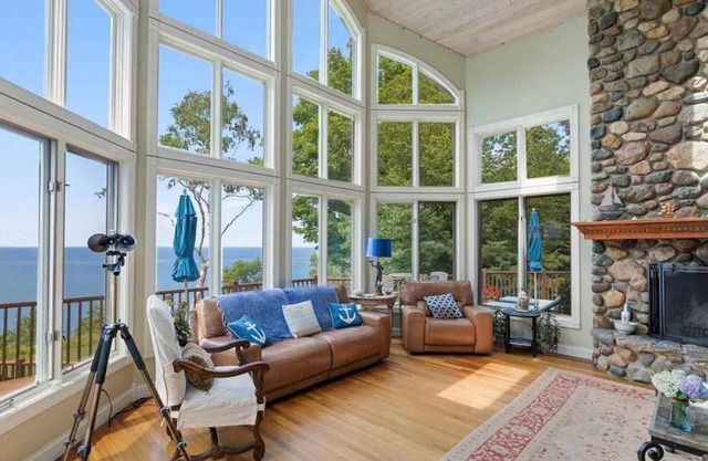 Lake Michigan Sunset Views!! Water views every room! Arcadia Bluffs