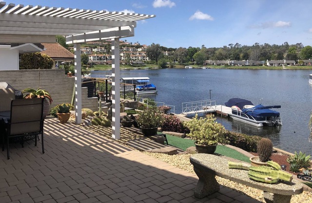 Lake San Marcos Furnished Lake Front Home.