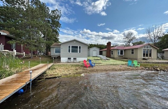 Lake Shamineau Retreat with private beach and dock!