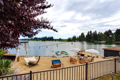 Lake Spanaway Retreat Home with Private Beach!