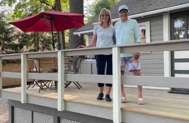 Lake St Catherine Cabin For Two with deck and lake access
