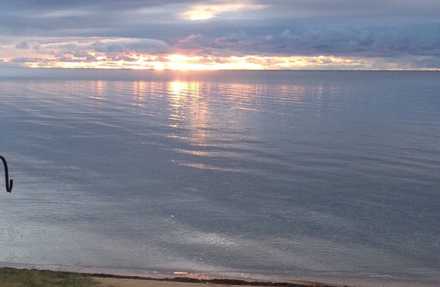 Lake Superior Cottage am Sandstrand, cl. Houghton, Calumet, LL Sonnenaufgang, Strand