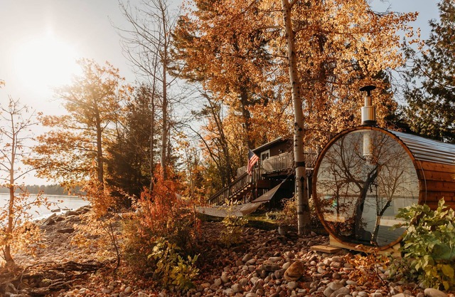 Lake Superior Waterfront Home with Wood Stove Sauna!