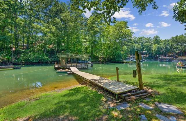 Lake Time! RARE Grass-to-Water Dock Access!
