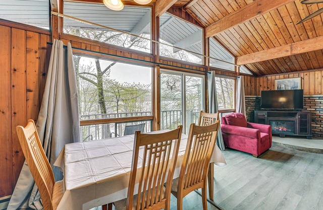 Lake-View Cabin w/ Furnished Deck in Hadley!