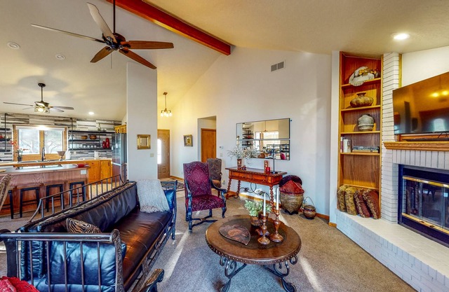 Lake-View Home with Gas Fireplaces, Deck & Grill, Dog-Friendly Yard