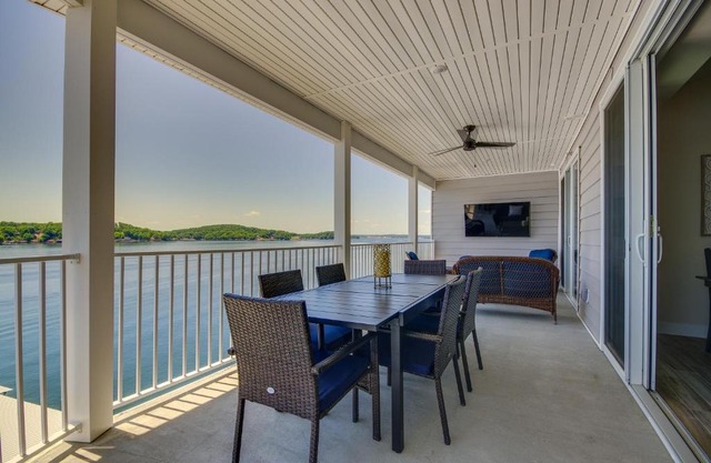 Lake Views and Pool Access Ozarks Condo!