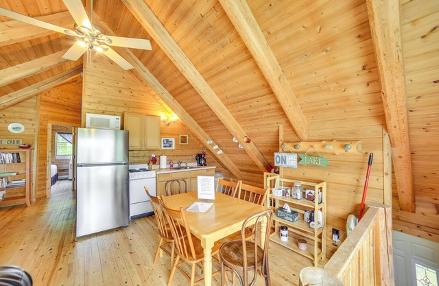 Lakefront Cabin w/ Dock & Trails, Mins to Town!