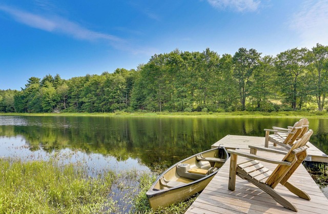 Lakefront Catskills Container Home: Private Lake