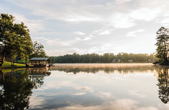 Lakeview Garden Level Oasis with Large Dock, Pet-Friendly!