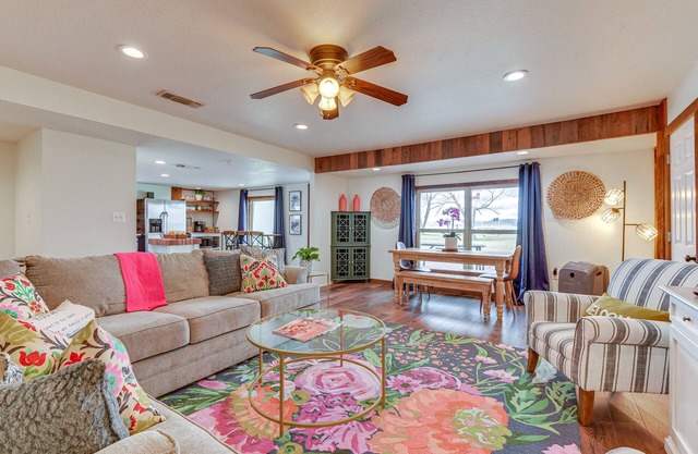 Lakefront Graford Home w/ Fire Pit + Private Dock!