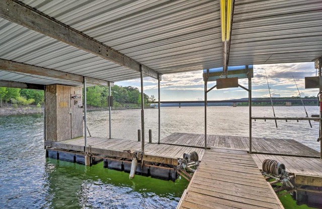Lakefront Greers Ferry Cabin with Covered Boat Slip!