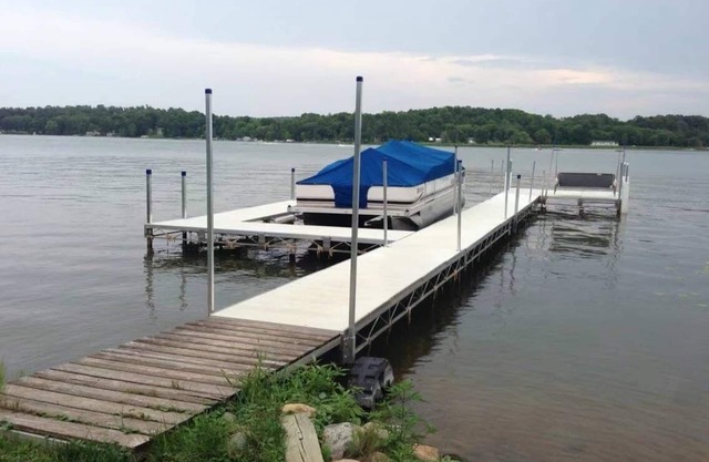 Lakefront home ice fishing snowmobile trail access with beautiful sunrise view