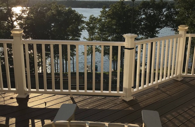 Lakefront home on the Great Sacandaga Lake with sunset views and 110 ft frontage