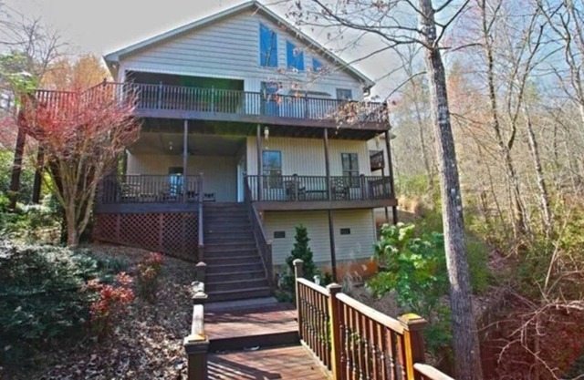 Lakefront home w/ hot tub, dual decks, and private dock