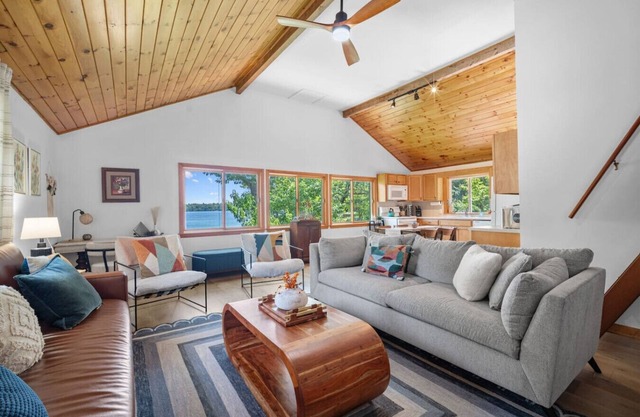 Lakefront Home w/ Private Beach & Stunning Views