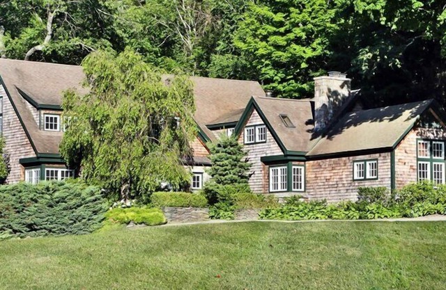 Lakefront home, water views, lovely patio, access to boat house and dock,...