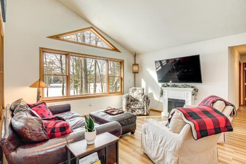 Lakefront Home with Private Beach in Rhinelander!