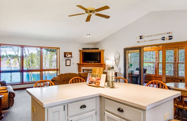 Lakefront Lodge w/ Firepit, Private Dock, and Kayaks - Dogs Welcome