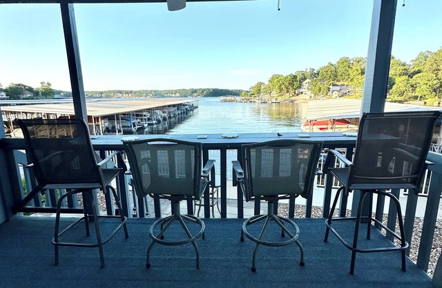 Lakefront main channel views! Boat slip!